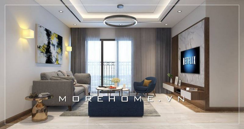 Thiết kế phòng khách chung cư hiện đại đẹp